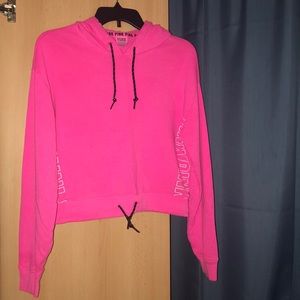 PINK Crop Hoodie